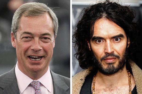 Tonight on TV: Russell Brand and Nigel Farage come face to face on BBC Question Time thetim.es/1zAKNHN