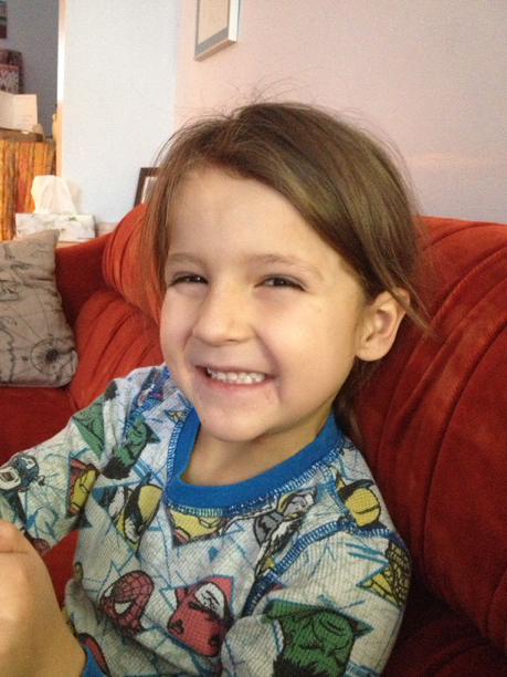 ekixen's tweet photo. My little guy is six today and he's also still sick. My Makwa, looks on the brighter side of life. http://t.co/uuL1eNHzG6