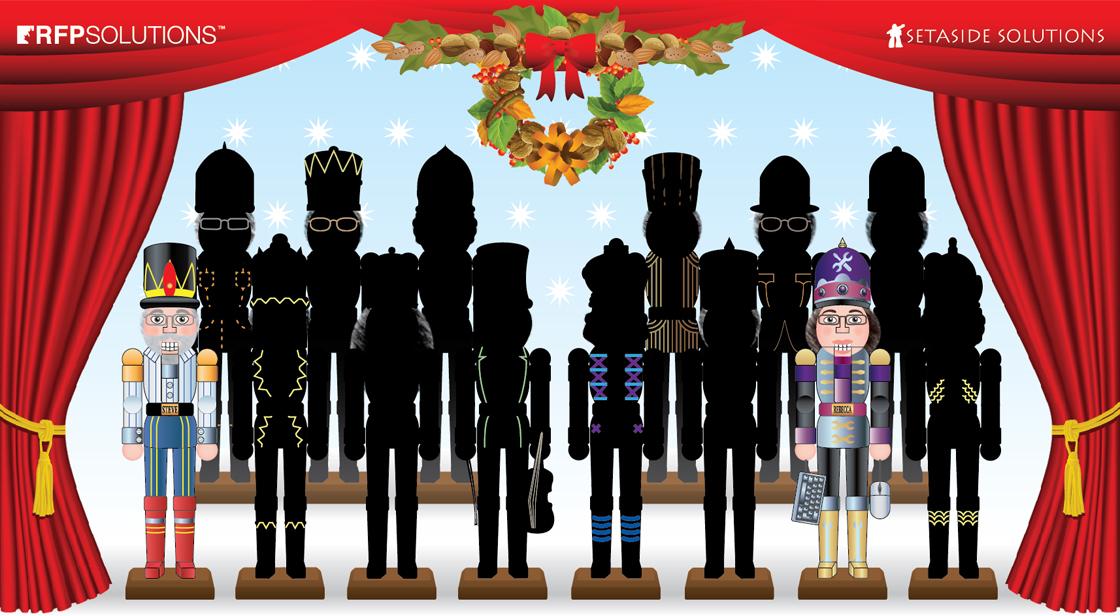 RFP_Solutions's tweet image. Two #RFPNutcrackers have been revealed to count down the days until the Holidays! (14 days) lnkd.in/dSY9-tC