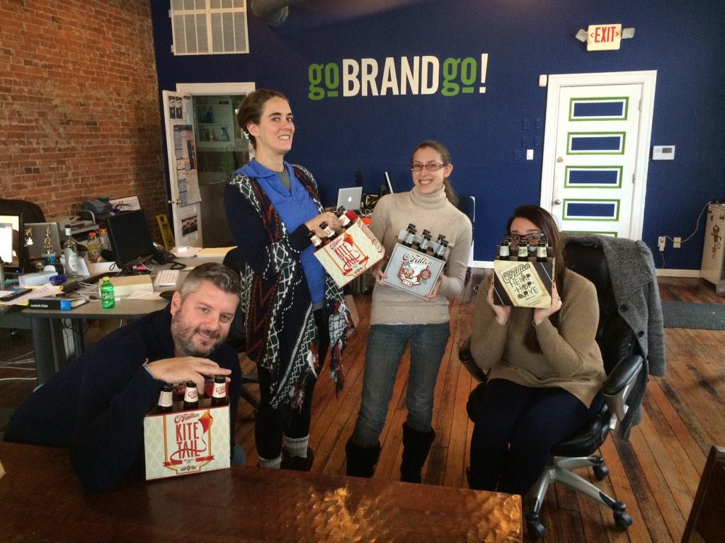 BrandonDempsey's tweet photo. @OFallonBrewery thank for the great gift! Merry Christmas! From @goBRANDgo http://t.co/ze24zoduBj