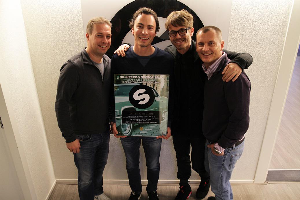 spinninNL's tweet photo. Gregor Salto kwam vandaag zijn Gouden plaat voor 'Can't Stop Playing' ophalen! http://t.co/mc1rD6GJvw