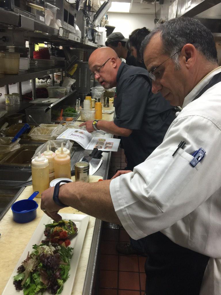 c_2wood's tweet photo. Chuck sharing the knowledge with the big man! @ChiliheadTim @chucktocci @mlflores610 #builtwoodtough http://t.co/7QZEhjFFRA