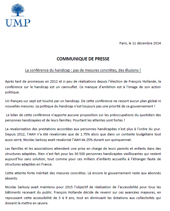lesRepublicains's tweet photo. Communiqué de @ClaudeGreff sur la #CNH2014 http://t.co/zyfosihsrO http://t.co/puOMIehZQL