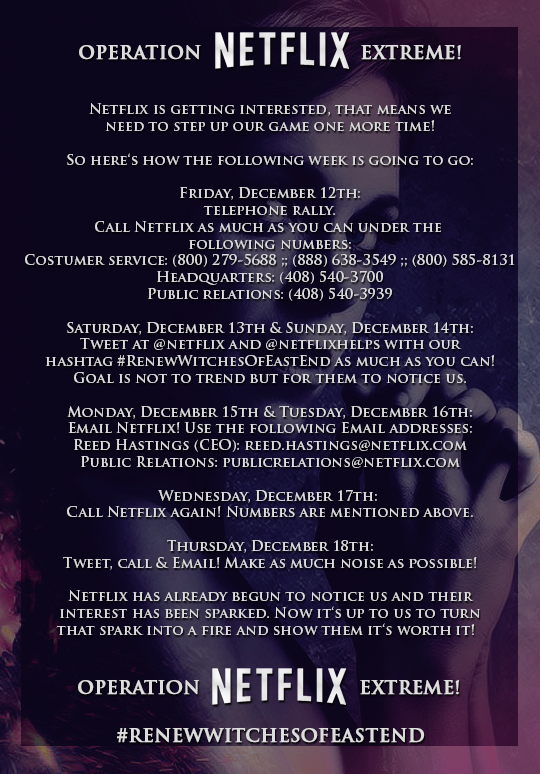 bbenjaminah's tweet photo. #OperationNetflixExtreme
RT & Spread the word, #witchEEs
#RenewWitchesOfEastEnd http://t.co/x8m6UFIOdJ " @LouSoederberg ARE U WITH ME GIRL