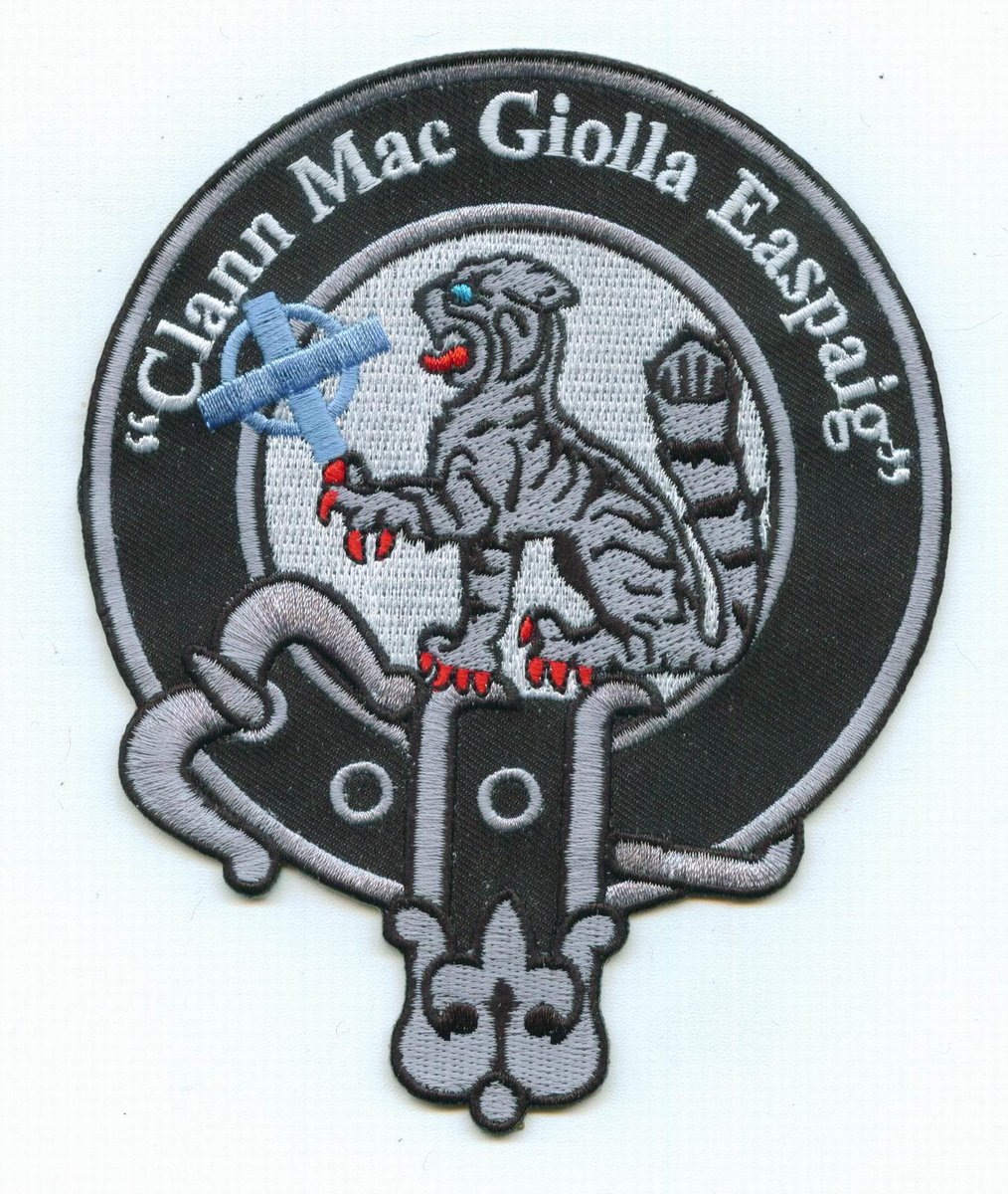 clanngillespie's tweet photo. We have our 5" embroidered Clan Badge "Mac Giolla Easpaig" meaning
"Servant of the Bishop"  Tweet me http://t.co/dWaFKu5zwz