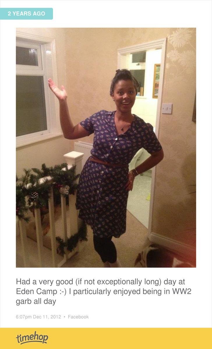 Cassiola's tweet image. As if this was 2 years ago! Loved dressing up in vintage WW2 garb for Eden camp :)  t.imehop.com/1GqFjQf