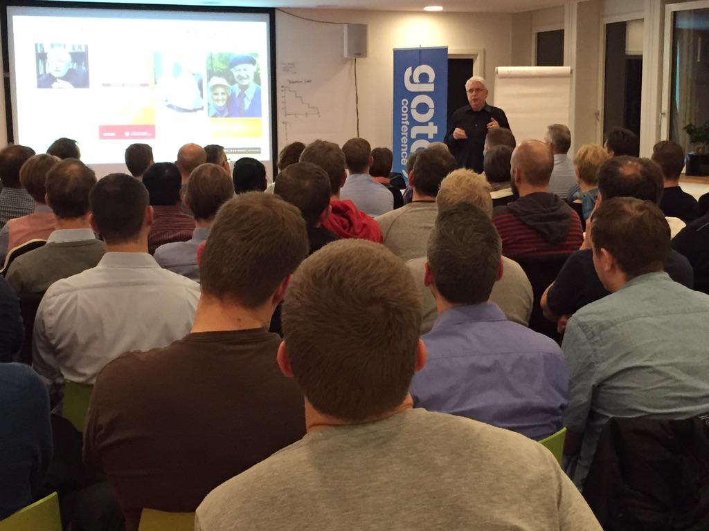 MetteSvitring's tweet photo. @jeffsutherland gone #agile at @GOTOcph in @Trifork_DK http://t.co/Wq1xrUxWFe