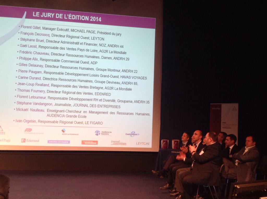 Fred_M's tweet image. Le Jury du #PrixRH Grand Ouest @ANDRH_Officiel @MichaelPageRH #InnovationRH