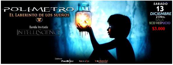 CAROL_LA_SECRE's tweet photo. @PublimetroChile 13 de Diciembre. @Polimetrobanda  + #IntelliScience en vivo SCD Plaza Vespucio. No se lo pierda! http://t.co/Dbw1GzIAby