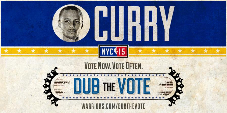 warriors's tweet photo. Stephen Curry #NBABallot http://t.co/LV4Z88lt7s