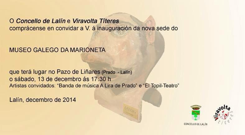 AreaSantiagoTmo's tweet image. Este sábado reábrese o Museo Galego da Marioneta no Pazo de Liñares, en #Lalín #moicercadeSantiago #monicreques