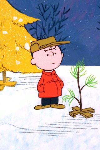 LongosMarkets's tweet image. Tis the season for trimming the tree. Is yours real or fake? #TBT #CharlieBrownTree