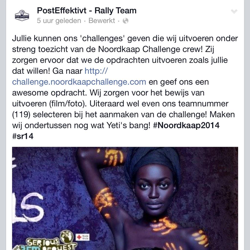 Let's go! #noordkaap2014 @Noordkaap2014 #sr14 <a href="/SeriousRequest/">3FM Serious Request</a>