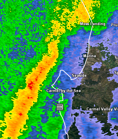 dkellogg66's tweet photo. #storm RT @ceballosap: We are about to get walloped RT: @NWSBayArea: Heavy rain band approaching Monterey Peninsula http://t.co/zKcp6nYnDw”