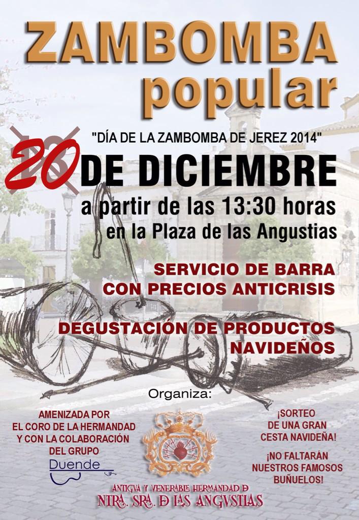 AngustiasJ's tweet photo. Por motivos meteorológicos la Zambomba de las @AngustiasJ se pospone al SÁBADO 20 DE DICIEMBRE @cofrademania http://t.co/A3IIOtkI1S