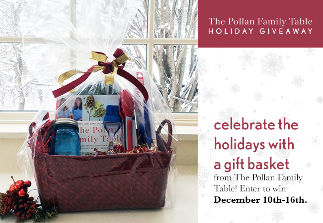PollanFamily's tweet photo. Win a holiday gift basket from the Pollan family! Enter to win #PollanFamilyEssential here: http://t.co/97pz48XpSC http://t.co/QJSmtI5XWE