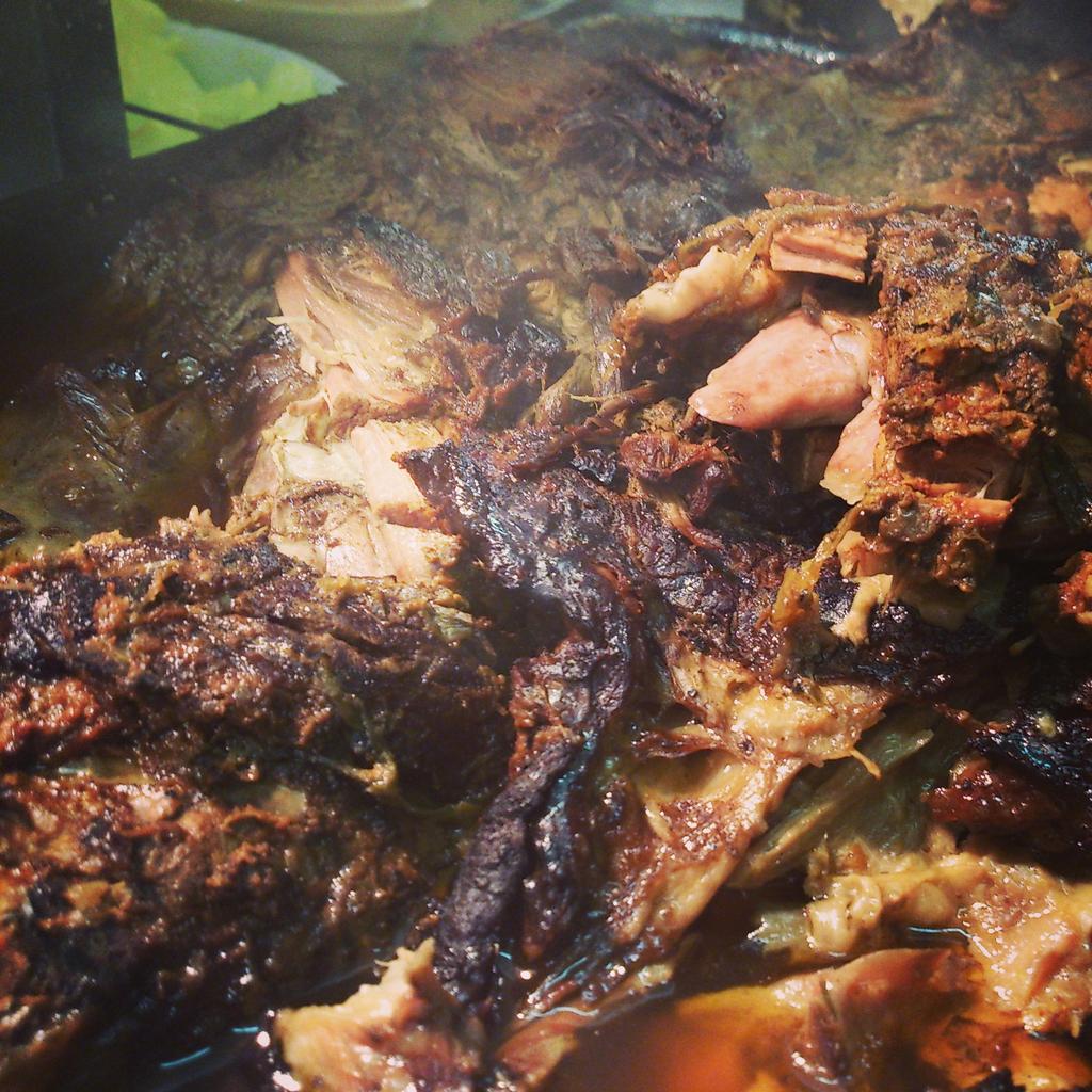 littlebluesmoke's tweet photo. Bourbon cured smoked Hogget, just out of the smoker, bloody amazing. Lunch @StreetDiner tomorrow! http://t.co/0OzKyIyGwv