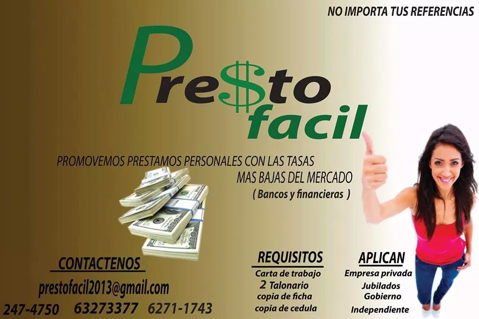 Prestamos Rapidos Sin Fiador En El Salvador prestamos quirografarios