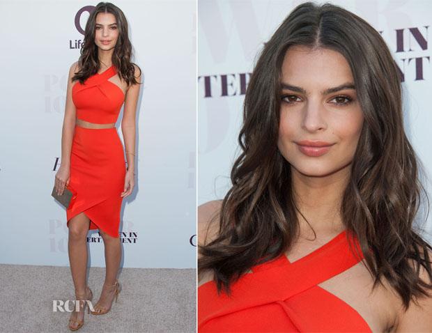 sunqueen19's tweet photo. @emilyratajow is stunning in a red hot #BecBridge dress at an event, #Redcarpet #Stylechat #style #fashion http://t.co/BQyTi37G9l