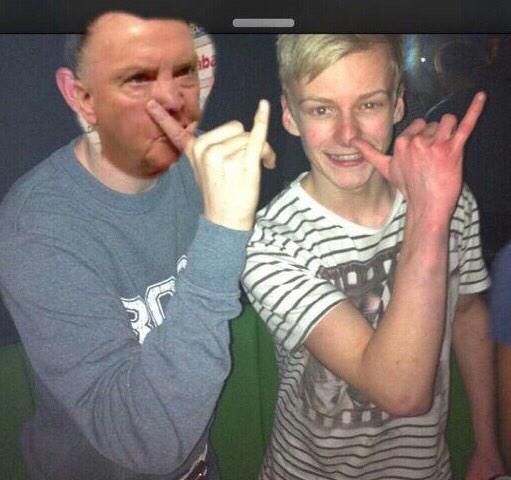 DeanJones_1's tweet photo. Louis Van Gaal on a messy en with 'the squad' in the Vault! birds booze and plant food! http://t.co/5kFYH2bqKh