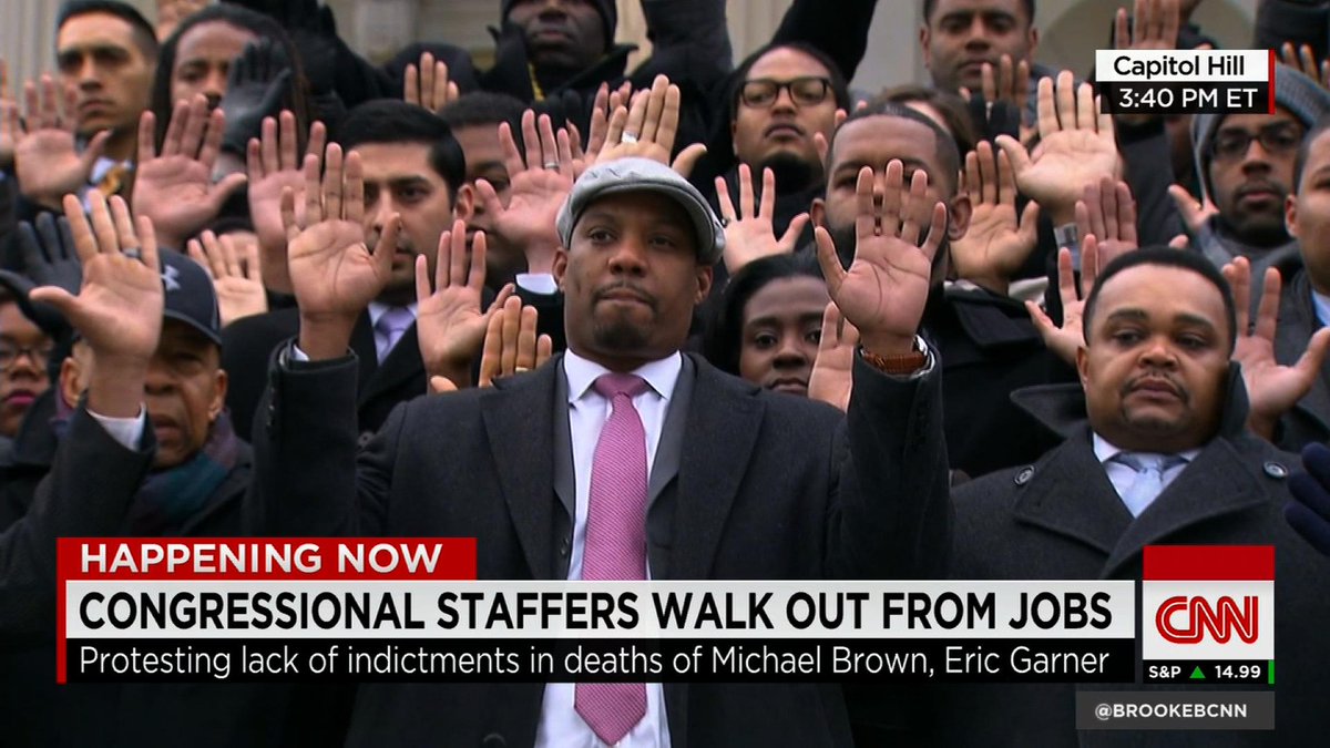 Congressional staffers walk out from jobs over Garner, Brown