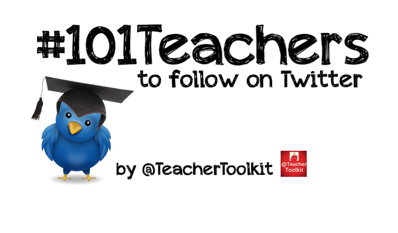 TeacherToolkit's tweet photo. 101 Great Teachers to Follow on Twitter by @TeacherToolkit | http://t.co/imhaHDnPYc #101Teachers #SLTchat http://t.co/H4iMmaFm93