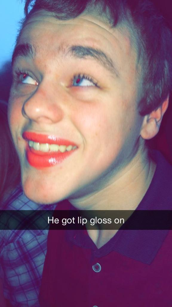 sitting next to one of my best friends on way to medow hall - flash does make somethings look weird !£ don't I think