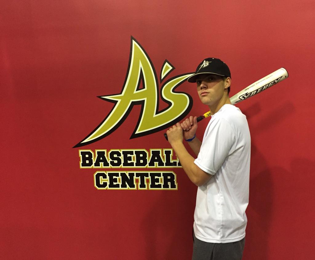 AsBaseballCtr's tweet image. Congrats to Harrison Engstrom on winning our staff BP contest. #HesTheChamp #WantedThatGiftCard