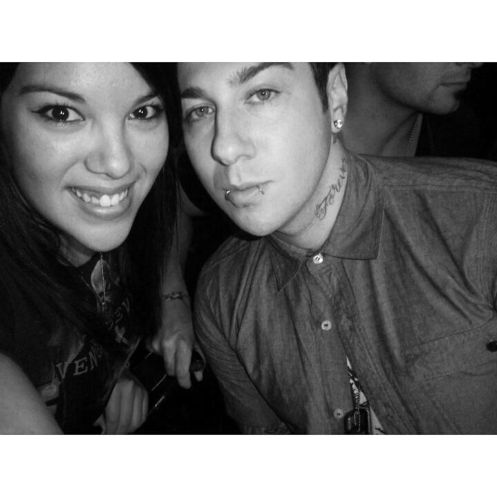 Back when I met him in 2011. So thankful for that night! Happy Birthday Zacky Vengeance!   