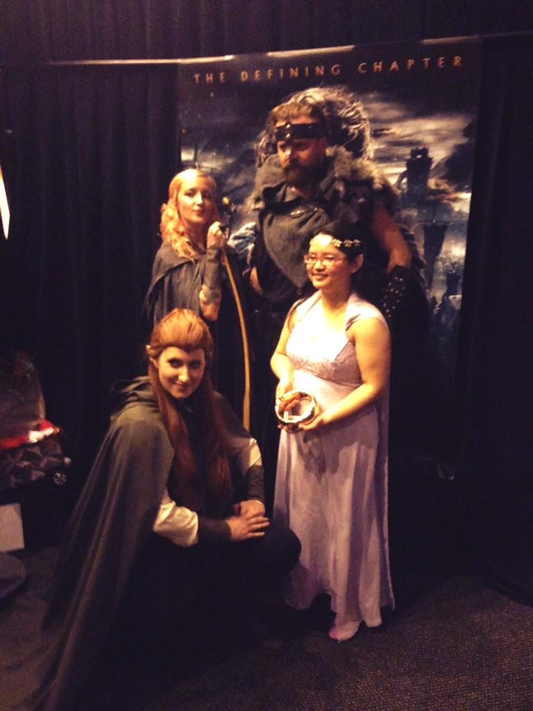 NZ_Global's tweet photo. New York’s ready for #TheHobbit with @the_ringmaker! #NZinNYC #OneLastTime #theringmaker http://t.co/UpN7sP1Za7