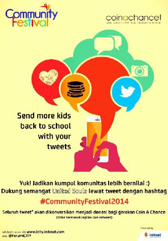 gitasayy's tweet photo. Hey!!Bantu adik2 CAC kita yuuuk;)twitt kalian bisa membantu mereka loooh;)Silahkan #CommunityFestival2014 http://t.co/piIEBktxyw