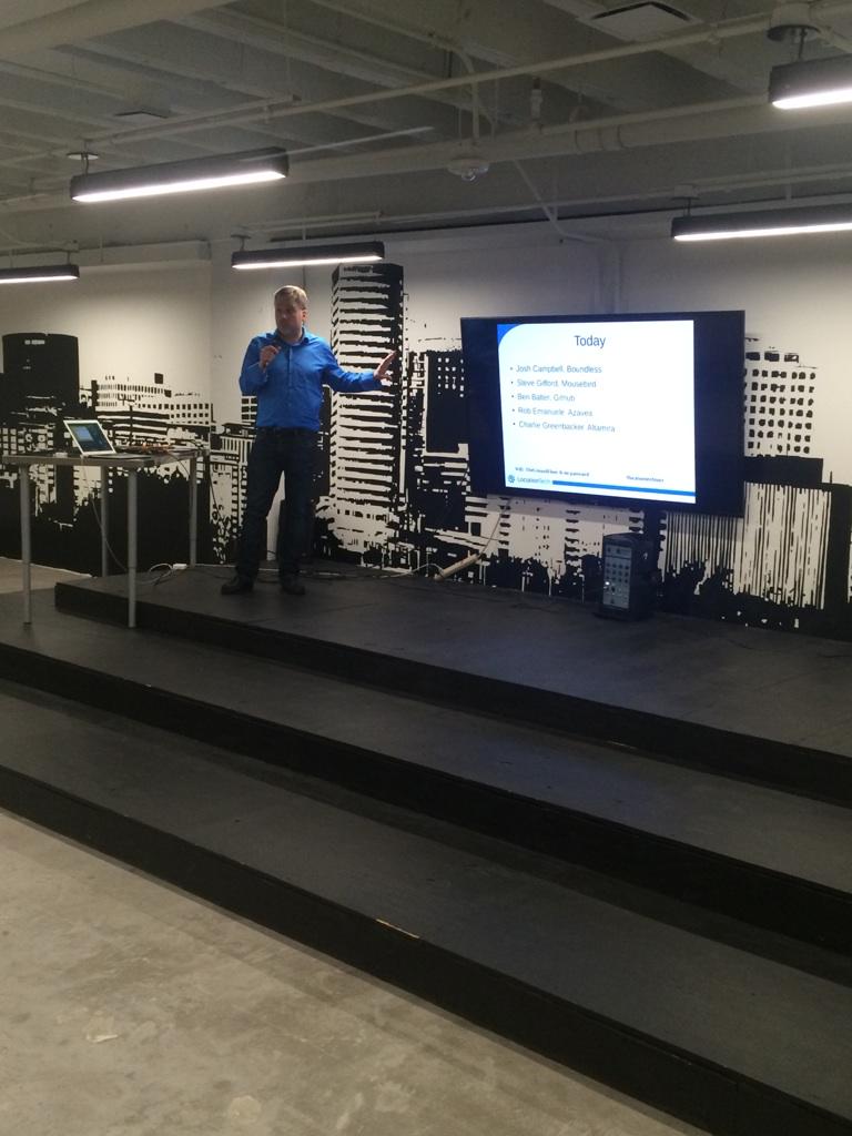 disruptivegeo's tweet photo. Getting started #locationtechtour with @42aross at the @boundlessgeo DC office http://t.co/1H0jhxnLPl