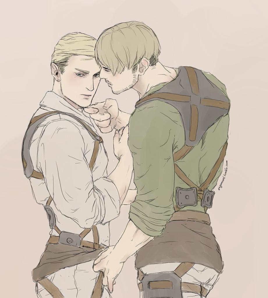 Mike x Erwin */* hot im hot #SnK #MikeErwin (sc:google+) @fujoshiotaku18. 