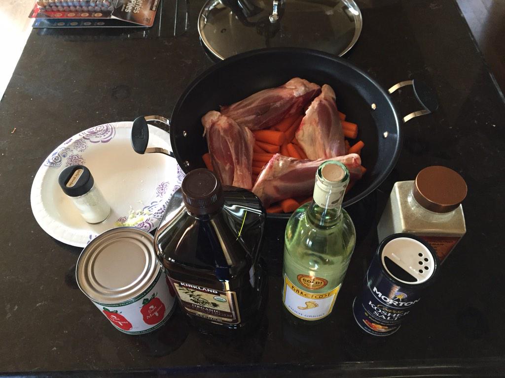 Trav1205's tweet photo. Gearing up for some incredible #fourhourchef Osso Buko! Thank you @tferriss! http://t.co/BzKYYsCTSz