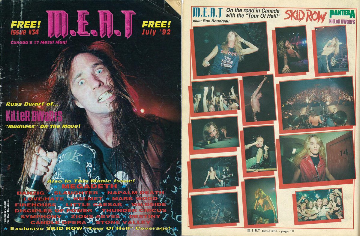 HMSounds's tweet photo. Top this #heavymetal #throwbackthursday if u can - #MEAT issue from '92 @KillerDwarfs @killerdwarfband @Skidrowmetal http://t.co/aOxPqCl0iN