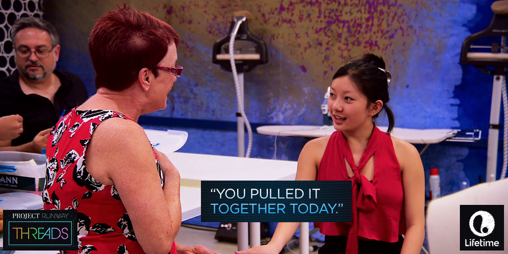ProjectRunway's tweet image. What every mom wants to hear. #PRThreads