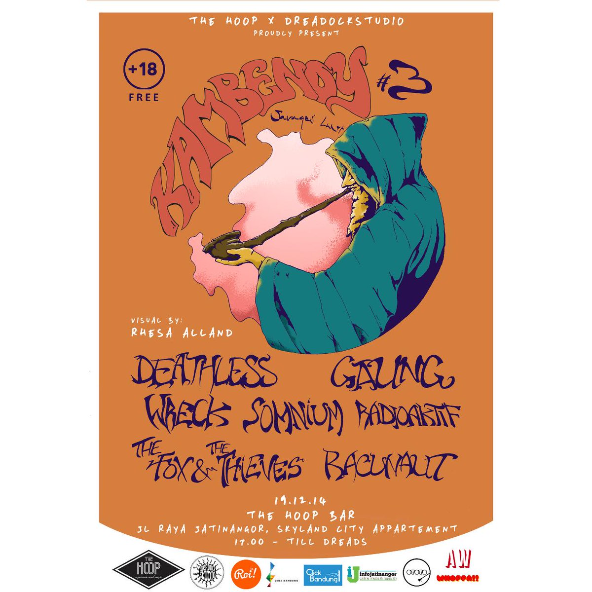 Kambenoy #3 "savages lust" | 19 Des 2014 | <a href="/_radioaktif/">RADIOAKTIF</a> <a href="/THIEVFOX/">The Fox & The Thieves</a> Racunaut, etc | @ The Hoop Bar | 18+ free |