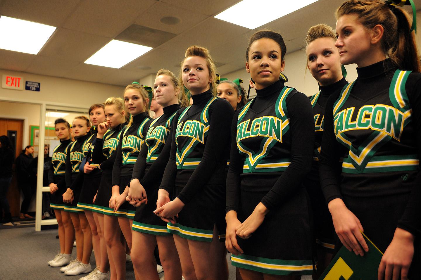 School District 49 on X: Falcon High School cheerleaders, security officer  honored by BOE:   / X