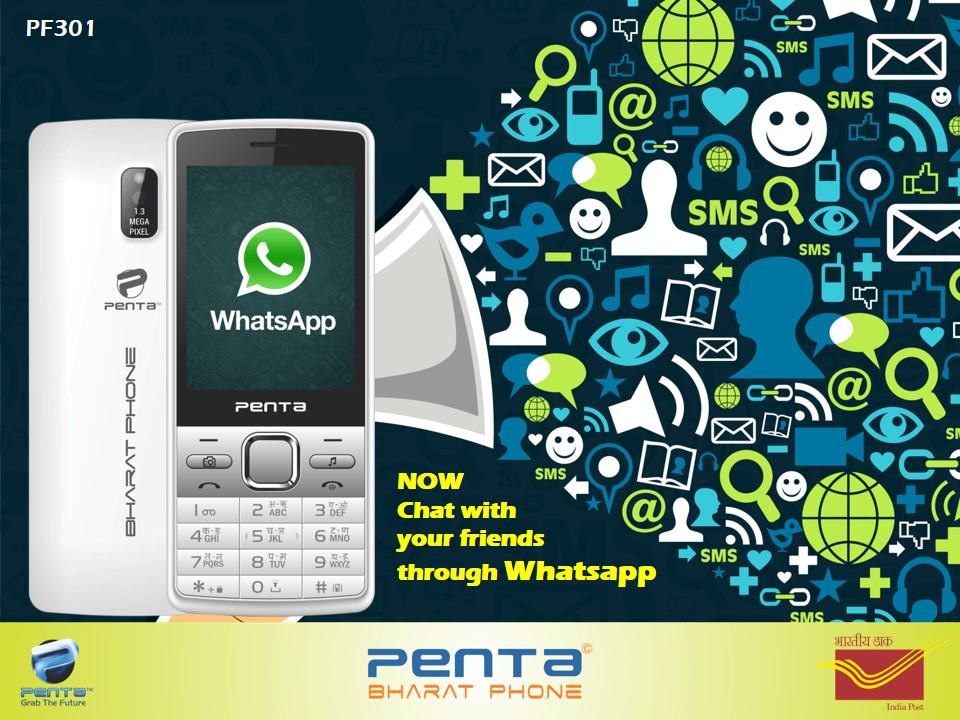 PantelTech's tweet photo. Penta PF301 #BharatPhone Complete value for money #incrediblefeatures #Facebook #WhatsApp Available at Postoffices http://t.co/IU1wh5wnAq