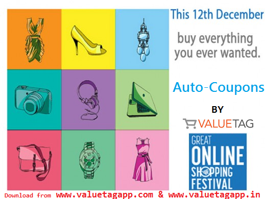 ValuetagApp's tweet image. The #GOSF2014 #72HoursOfCrazy shopping ends tonight! Get up to 50% off with ValueTag Shopping App.