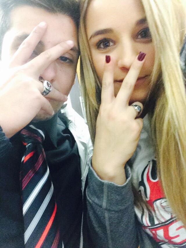 CayleenPruneda's tweet photo. @Jon_baller32 wanted to take a pic with our "class rings" today😂💁💍💍 http://t.co/GzsnGj4fPH