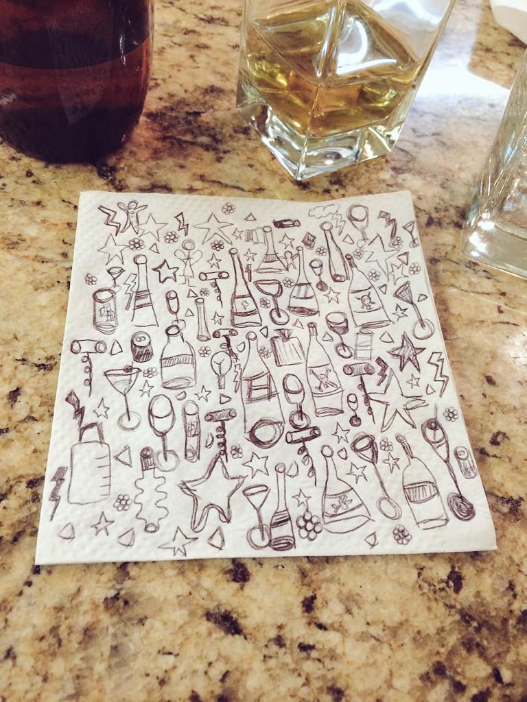 El arte en épocas decembrinas #dibujitosenservilleta #Navidad2014