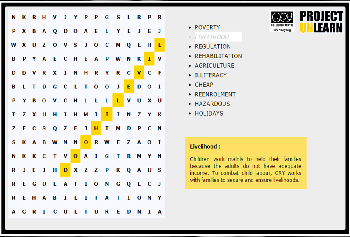 CRYINDIA's tweet photo. Play a #game4cause and find your name in scoreboard. http://t.co/ImuzbRELRy #ProjectUnlearn #StopChildLabour http://t.co/AsGpOqYiGa