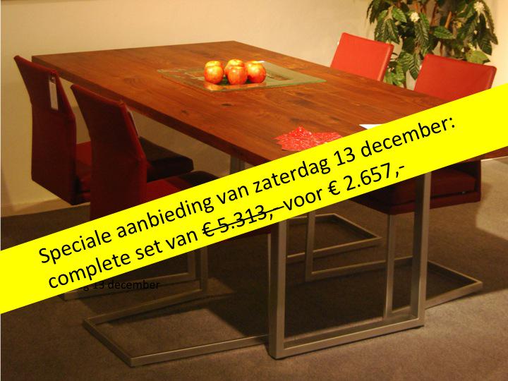 Wilt u deze #kerst al genieten van deze set? Loop dan 13 dec. bij ons binnen voor onze #sale #opruiming #tafel