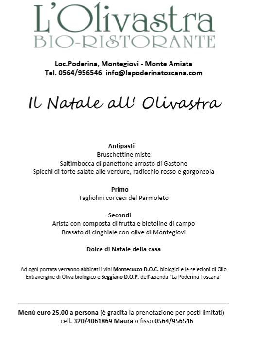 PoderinaToscana's tweet image. #Natale e #Capodanno al Ristorante l&apos;Olivastra, consultate i menù nelle immagini.