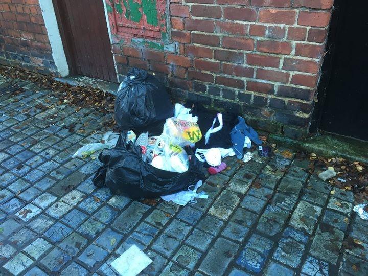 Visual audit in Pierremont Ward by Sgt Mike Sammut &amp; Pc Julian Brown. Rubbish in rear alleys at Barron &amp; Farrer St.