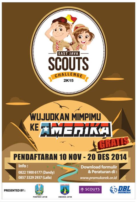 Seleksi Perkemahan pertama kali &amp; terbesar di Indonesia "East Java Scouts Challenge 2015" (7 Feb-7 Mei) <a href="/Pramuka_1/">Pramuka Indonesia</a>