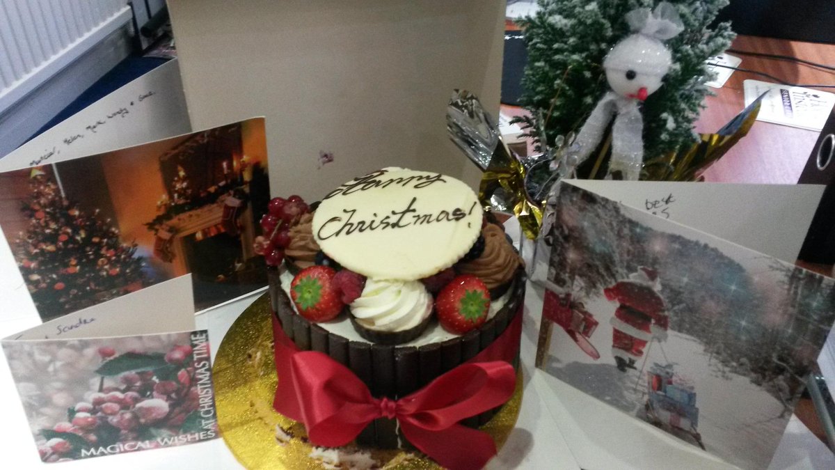 A massive thank you to Sandra a previous CAREGiver for our wonderful cake and Christmas tree.What a lovely surprise x