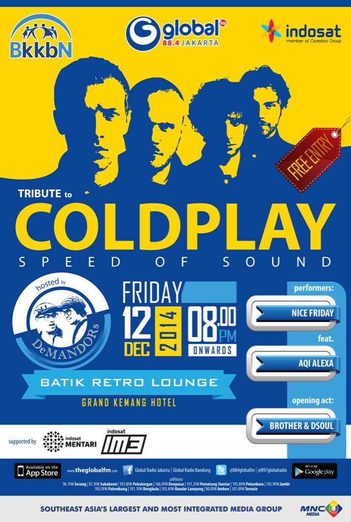 884GlobalRadio's tweet photo. Global Listeners #tributecoldplay disponsori oleh BKKBN & @IndosatJbotabek http://t.co/Xp19ItYgyk