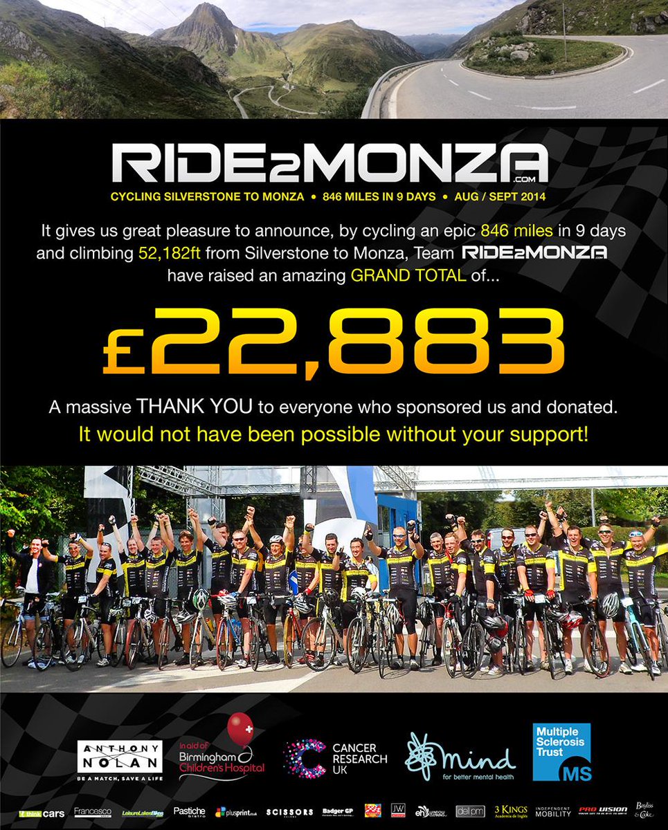 ride2monza's tweet photo. Thanks for helping us spread the word... =) x @MBrundleF1 @tedkravitz @RachelBrookesTV @NataliePinkham @ride2monza http://t.co/PnmS07CMx3